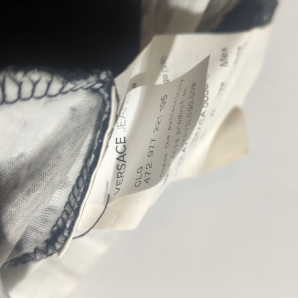 Versace Jeans Men's Size XL Black & White Tee Shirt - Picture 5 of 6